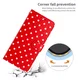 Samsung Galaxy A55 Hoesje Portemonnee Book Case Polka Dot Rood afbeelding 8
