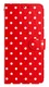 Samsung Galaxy A35 Hoesje Portemonnee Book Case Polka Dot Rood afbeelding 11