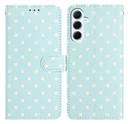 Samsung Galaxy S25 FE Hoesje Portemonnee Book Case Polka Dot Blauw