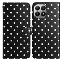 Xiaomi 15T Hoesje Portemonnee Book Case Polka Dot Zwart