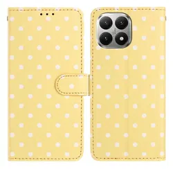 Xiaomi 15T Hoesje Portemonnee Book Case Polka Dot Geel afbeelding