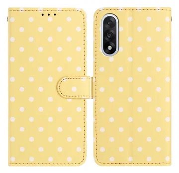 OnePlus Nord 5 Hoesje Portemonnee Book Case Polka Dot Geel