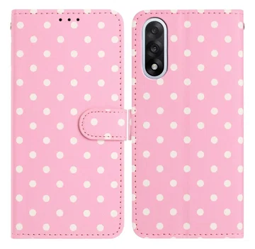 OnePlus Nord 5 Hoesje Portemonnee Book Case Polka Dot Roze