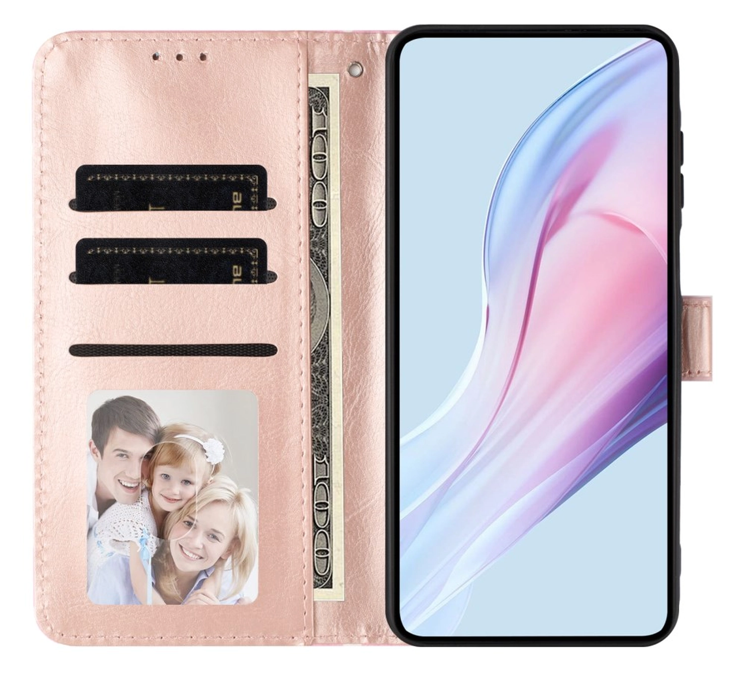 OnePlus Nord 5 Hoesje Portemonnee Book Case Polka Dot Roze afbeelding 13