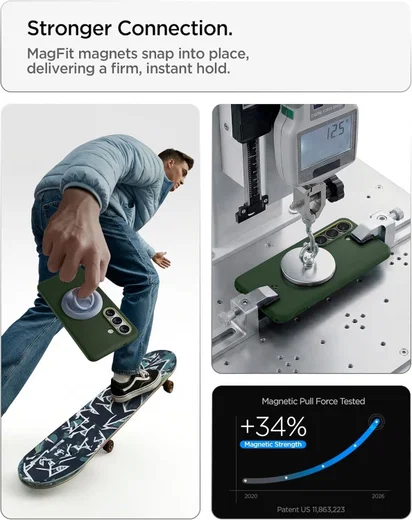 Spigen Nano Pop MagFit Samsung Galaxy S26 Ultra Hoesje MagSafe Back Cover Groen afbeelding 6