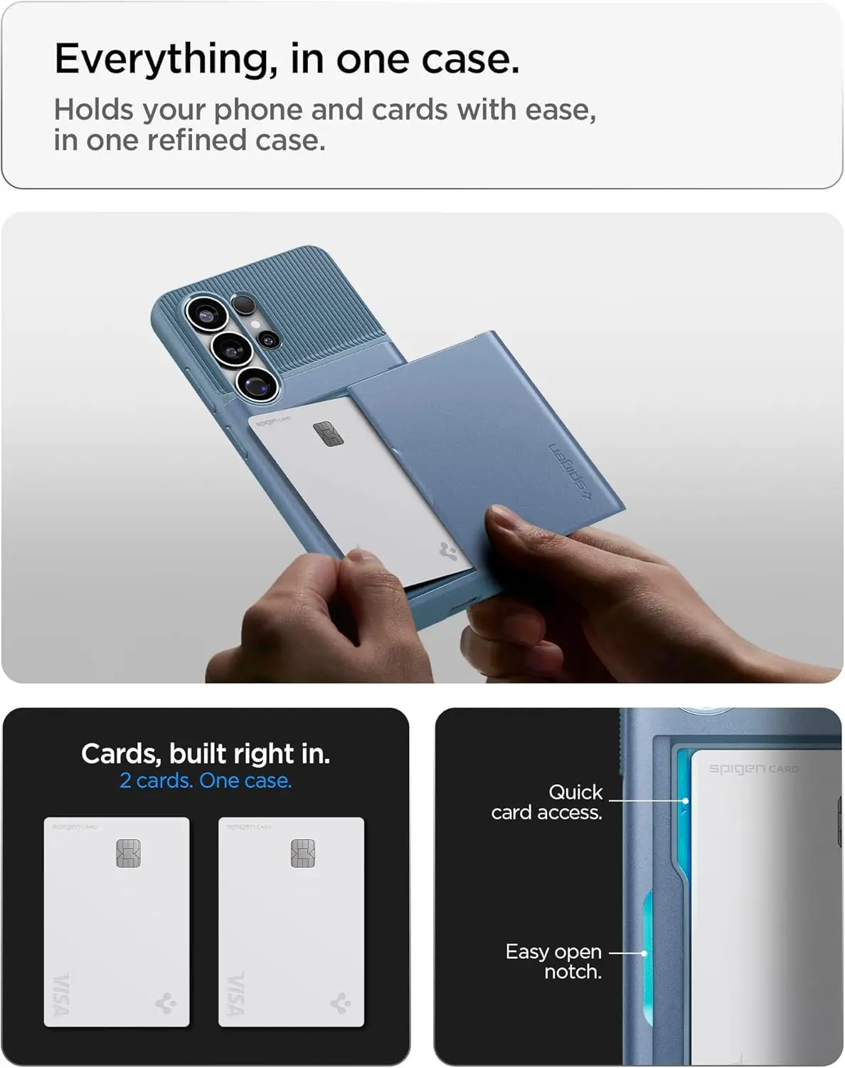 Spigen Slim Armor CS Samsung Galaxy S26 Ultra Hoesje Back Cover Blauw afbeelding 2