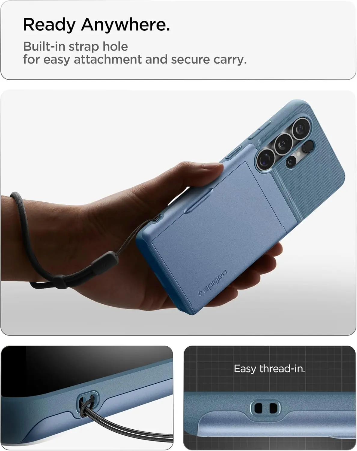 Spigen Slim Armor CS Samsung Galaxy S26 Ultra Hoesje Back Cover Blauw afbeelding 6