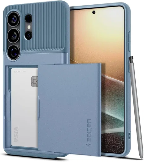 Spigen Slim Armor CS Samsung Galaxy S26 Ultra Hoesje Back Cover Blauw afbeelding 1