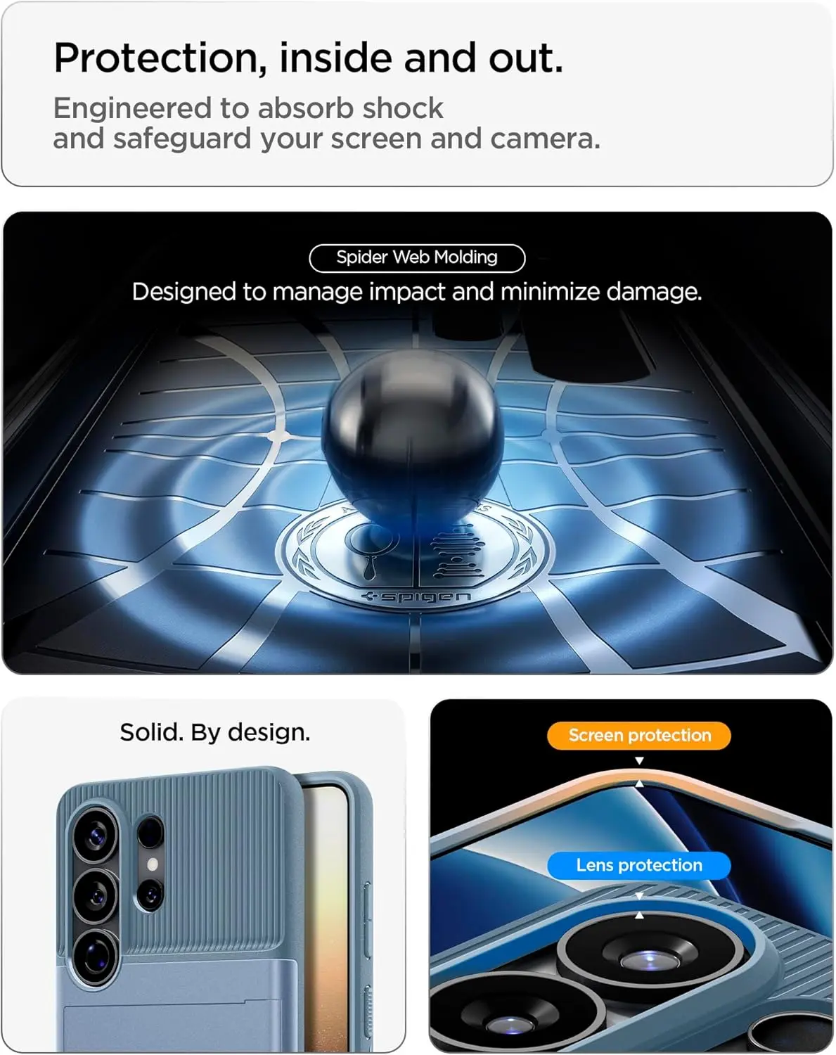 Spigen Slim Armor CS Samsung Galaxy S26 Ultra Hoesje Back Cover Blauw afbeelding 5