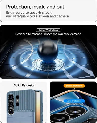 Spigen Slim Armor CS Samsung Galaxy S26 Ultra Hoesje Back Cover Blauw afbeelding 5