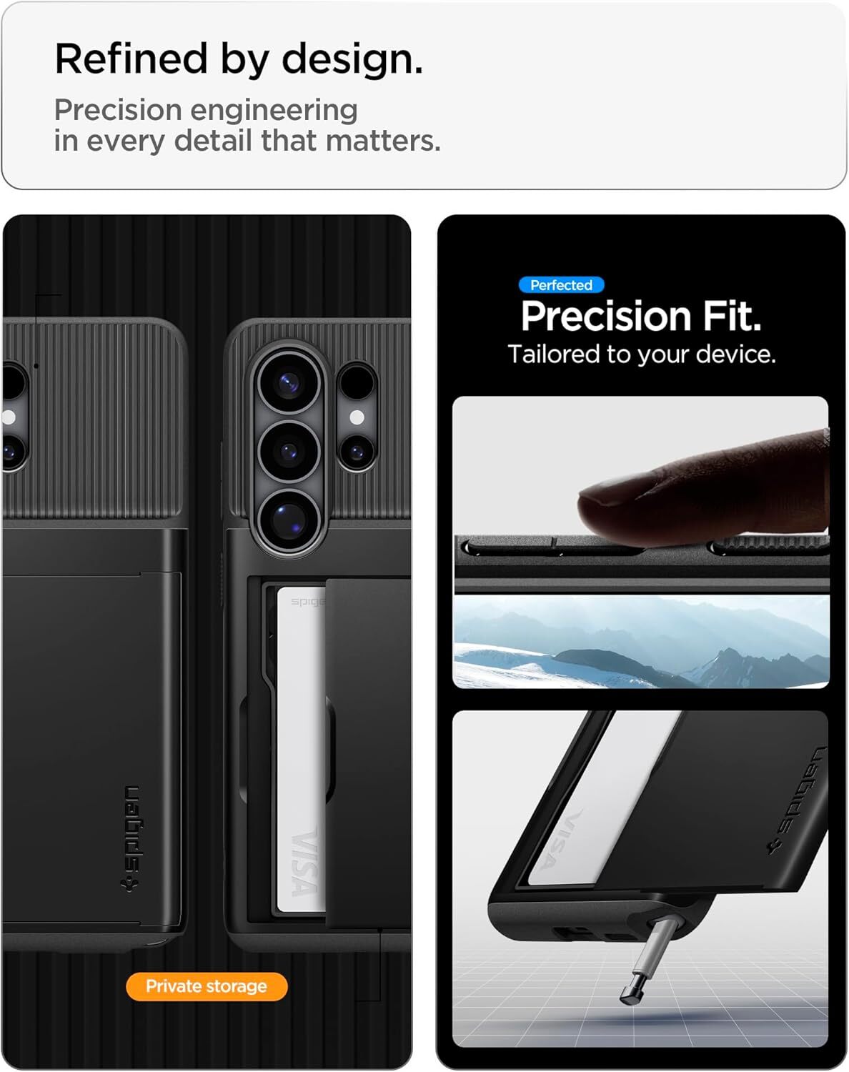 Spigen Slim Armor CS Samsung Galaxy S26 Ultra Hoesje Back Cover Zwart afbeelding 5