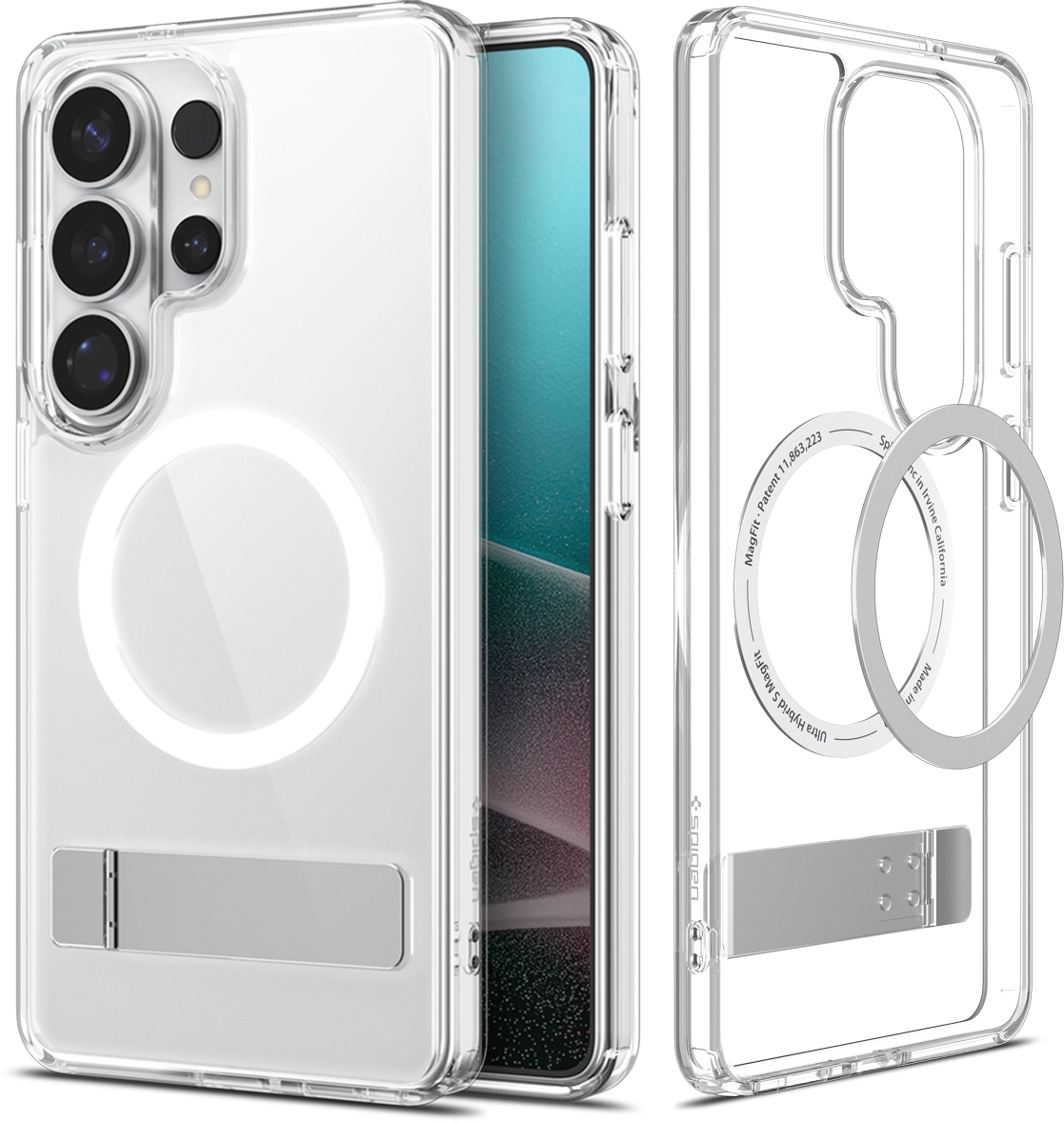 Spigen Ultra Hybrid S MagFit Samsung Galaxy S26 Ultra Hoesje Back Cover Wit afbeelding 11