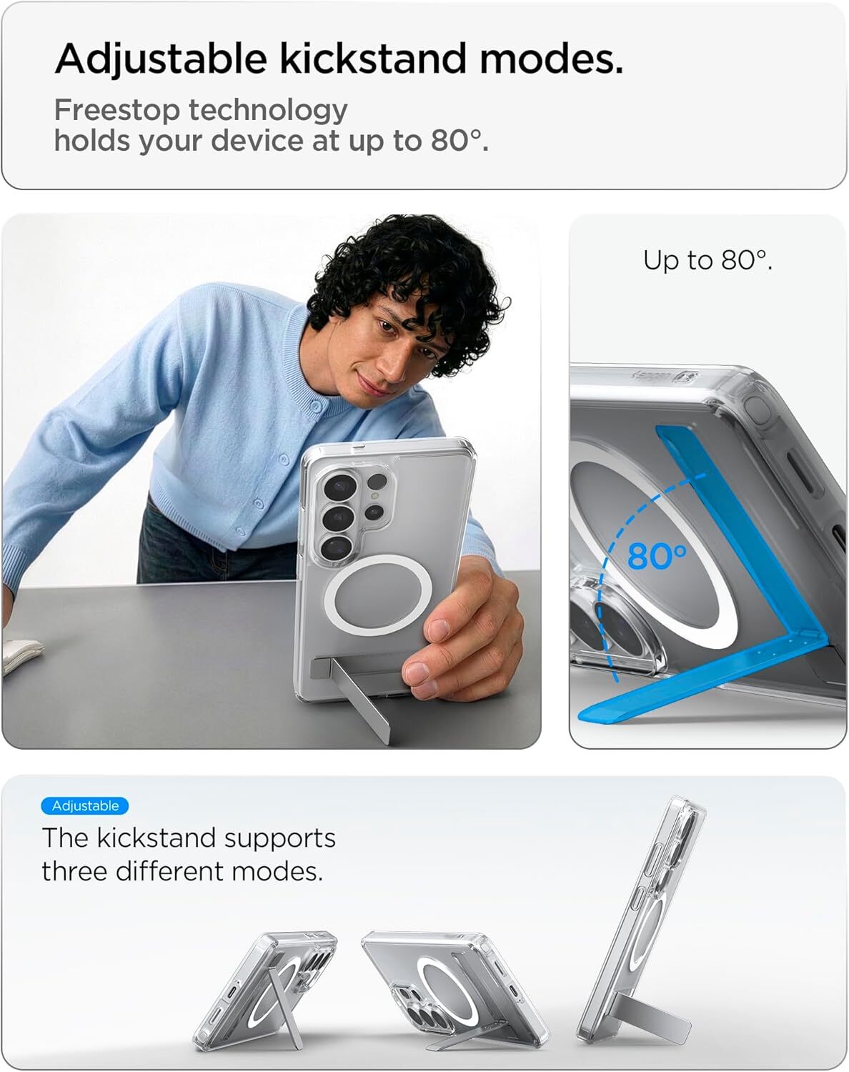 Spigen Ultra Hybrid S MagFit Samsung Galaxy S26 Ultra Hoesje Back Cover Wit afbeelding 5