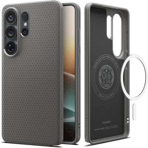 Spigen Liquid Air MagFit Samsung Galaxy S26 Ultra Hoesje MagSafe Grijs afbeelding 1
