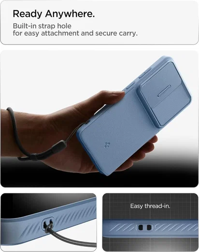 Spigen Optik Armor Samsung Galaxy S26 Ultra Hoesje Camera Slider Blauw afbeelding 8