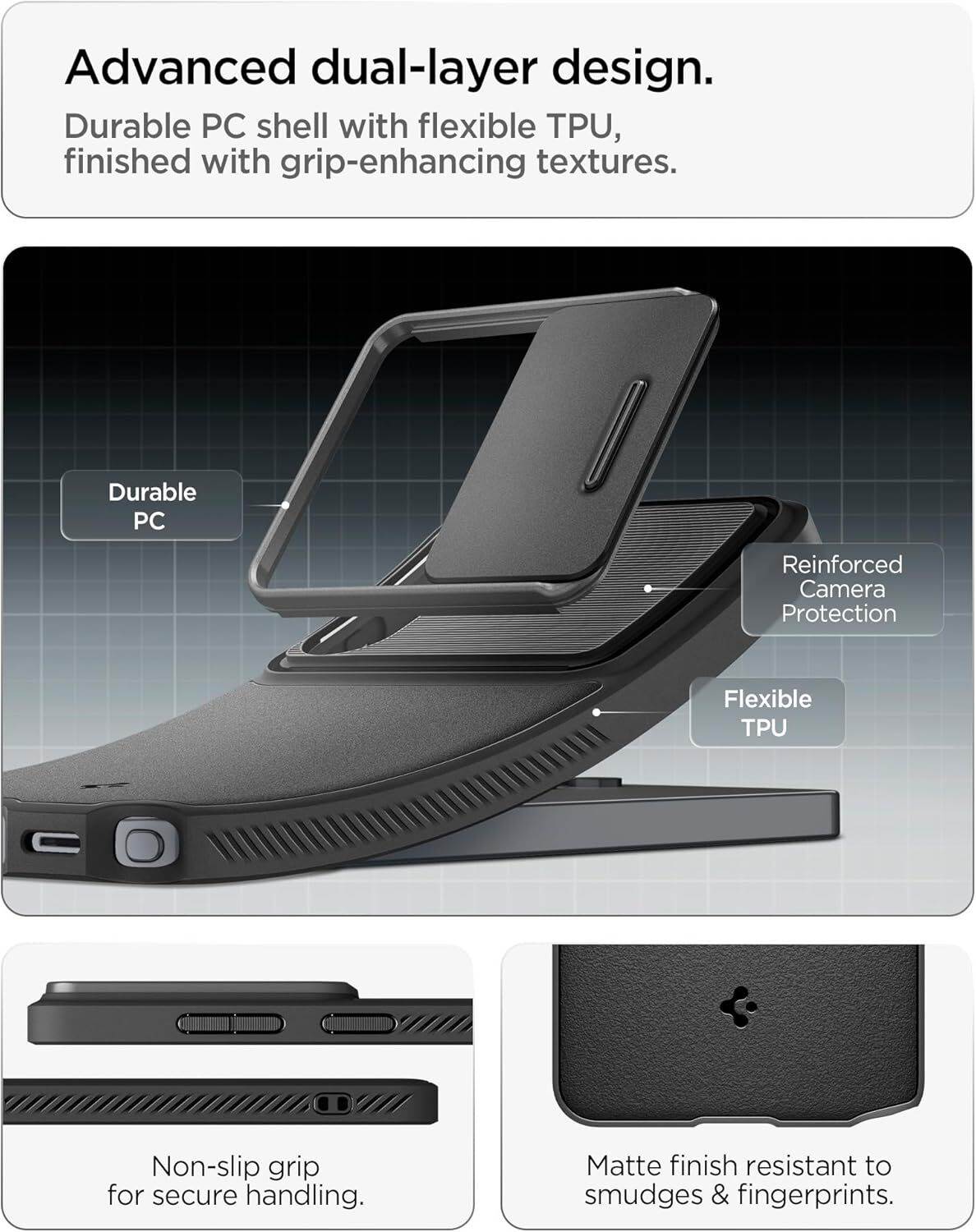 Spigen Optik Armor Samsung Galaxy S26 Ultra Hoesje Camera Slider Zwart afbeelding 5