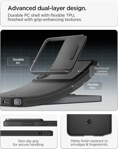 Spigen Optik Armor Samsung Galaxy S26 Ultra Hoesje Camera Slider Zwart afbeelding 5