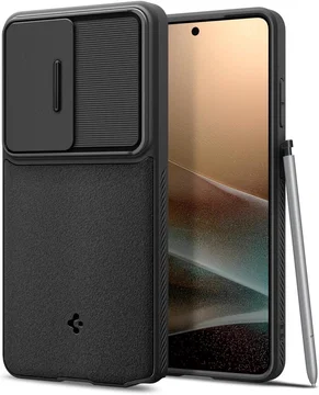 Spigen Optik Armor Samsung Galaxy S26 Ultra Hoesje Camera Slider Zwart