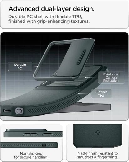 Spigen Optik Armor Samsung Galaxy S26 Ultra Hoesje Camera Slider Groen afbeelding 5