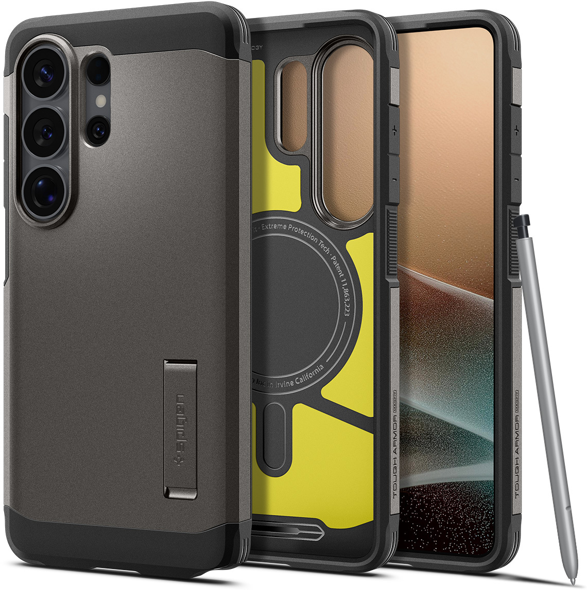 Spigen Tough Armor Samsung Galaxy S26 Ultra Hoesje MagSafe Back Cover Gunmetal afbeelding 9