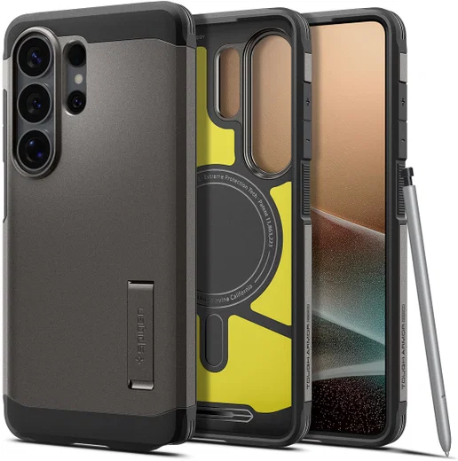 Spigen Tough Armor Samsung Galaxy S26 Ultra Hoesje MagSafe Back Cover Gunmetal afbeelding 9