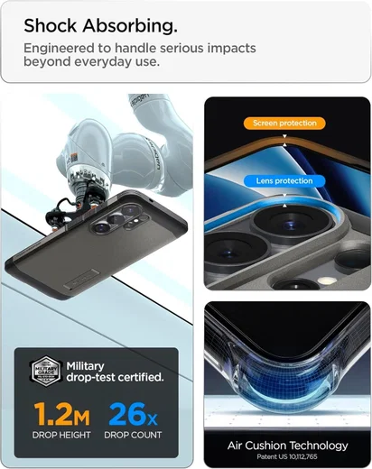 Spigen Tough Armor Samsung Galaxy S26 Ultra Hoesje MagSafe Back Cover Gunmetal afbeelding 6