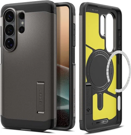 Spigen Tough Armor Samsung Galaxy S26 Ultra Hoesje MagSafe Back Cover Gunmetal afbeelding 1