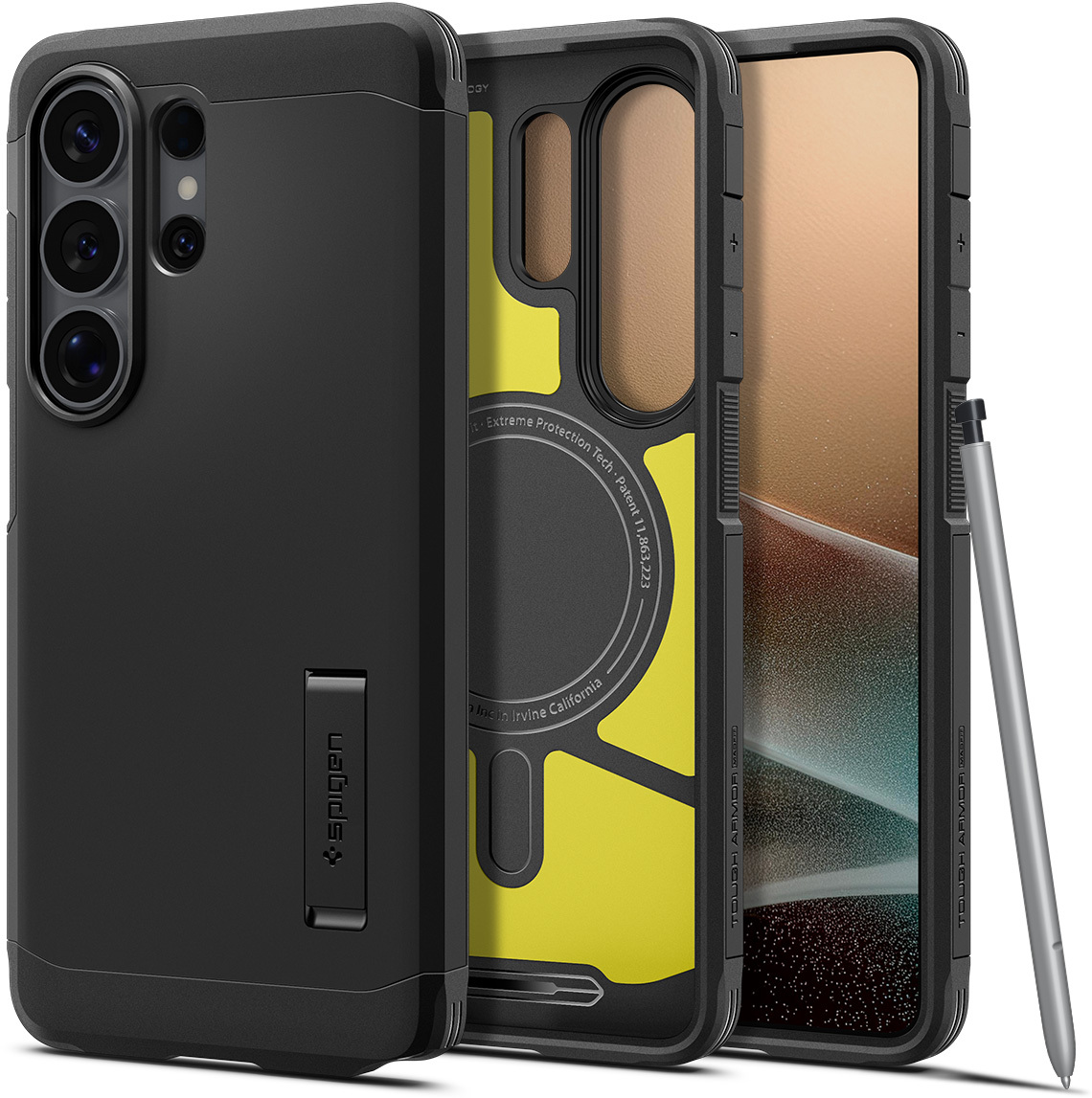 Spigen Tough Armor Samsung Galaxy S26 Ultra Hoesje MagSafe Back Cover Zwart afbeelding 1
