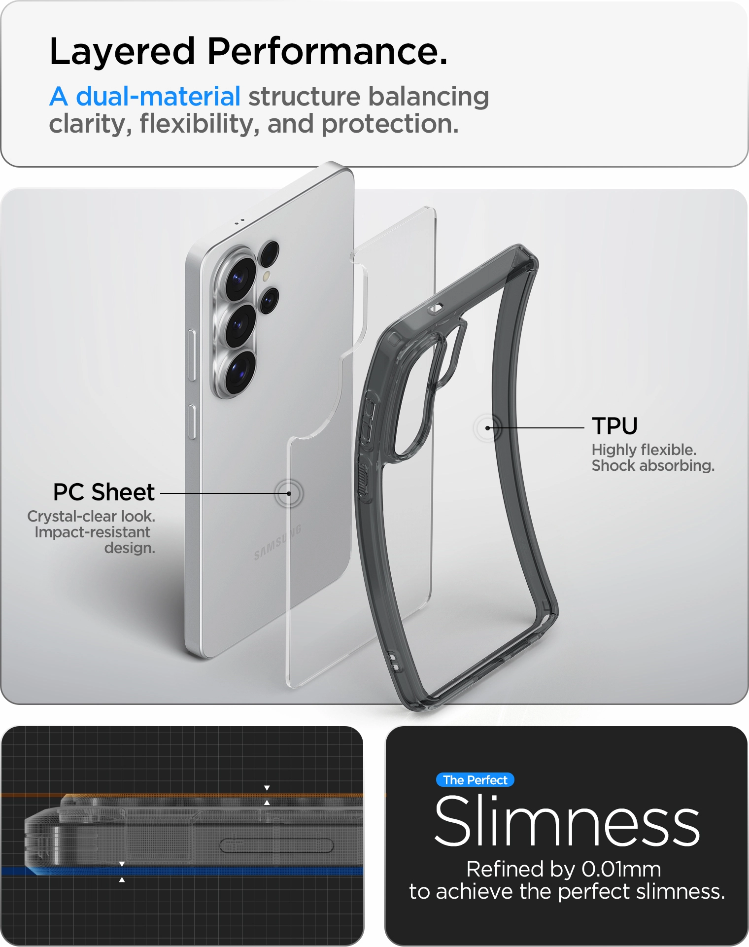 Spigen Ultra Hybrid Samsung Galaxy S26 Ultra Hoesje Back Cover Space Crystal afbeelding 6