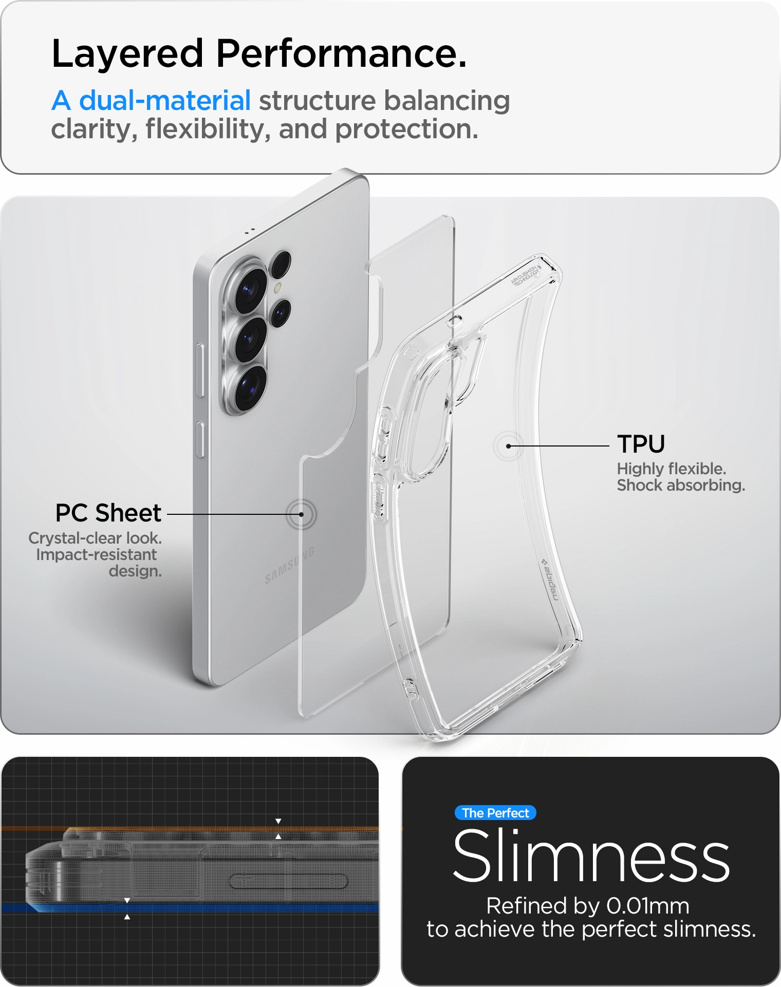 Spigen Ultra Hybrid Samsung Galaxy S26 Ultra Hoesje Back Cover Transparant afbeelding 6