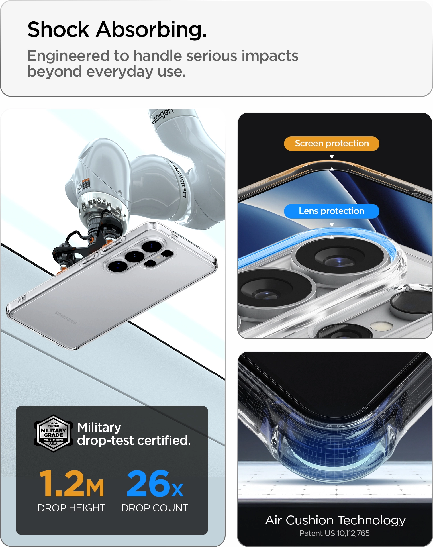 Spigen Ultra Hybrid Samsung Galaxy S26 Ultra Hoesje Back Cover Transparant afbeelding 7