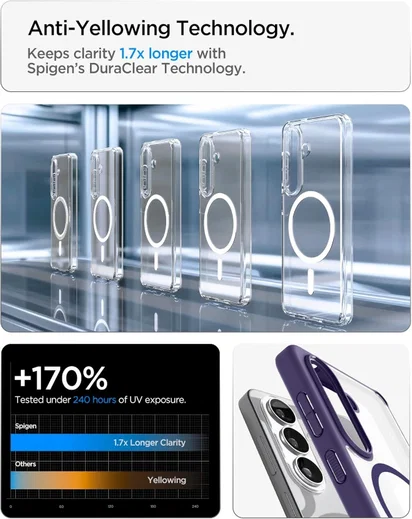 Spigen Ultra Hybrid MagFit Samsung S26 Ultra Hoesje MagSafe Paars afbeelding 5