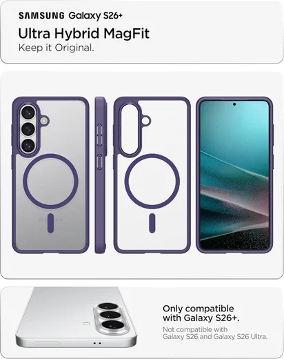 Spigen Ultra Hybrid MagFit Samsung S26 Ultra Hoesje MagSafe Paars afbeelding 4