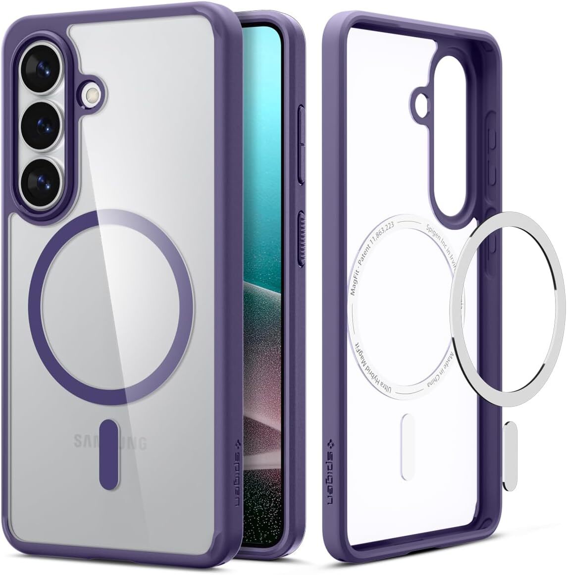 Spigen Ultra Hybrid MagFit Samsung S26 Ultra Hoesje MagSafe Paars afbeelding 1