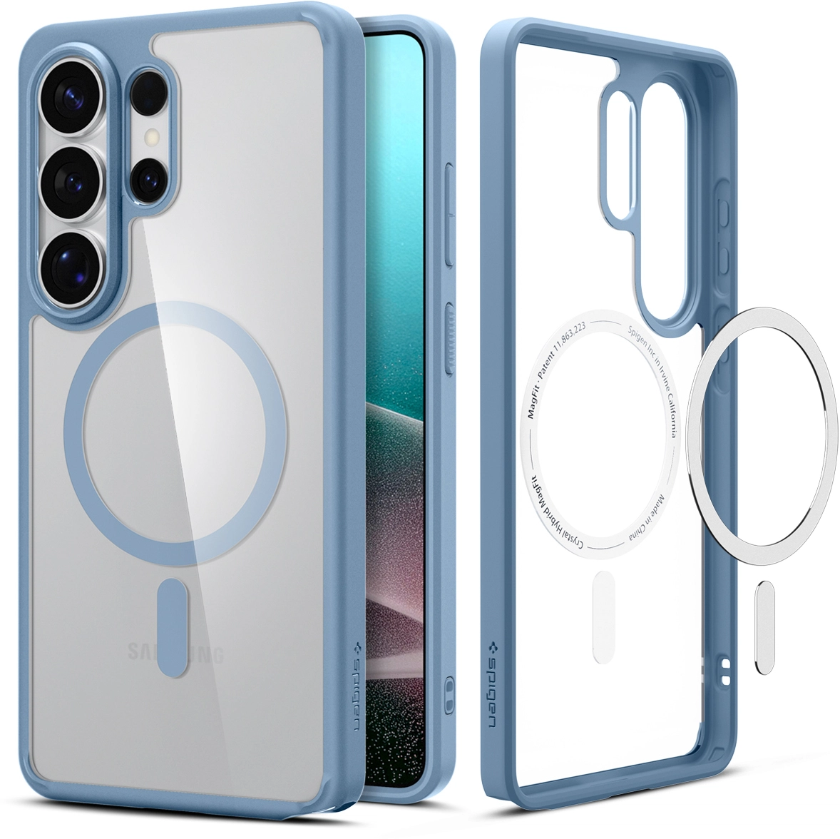Spigen Ultra Hybrid MagFit Samsung S26 Ultra Hoesje MagSafe Lichtblauw afbeelding 1