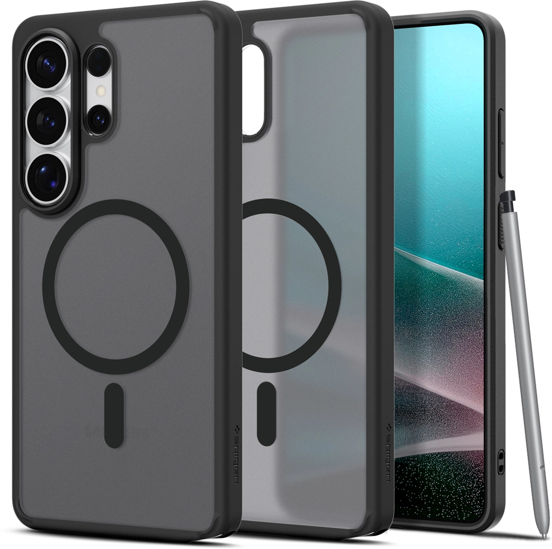 Spigen Ultra Hybrid MagFit Samsung S26 Ultra Hoesje MagSafe Frost Zwart afbeelding 10