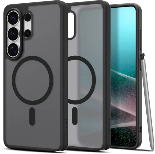 Spigen Ultra Hybrid MagFit Samsung S26 Ultra Hoesje MagSafe Frost Zwart afbeelding 10