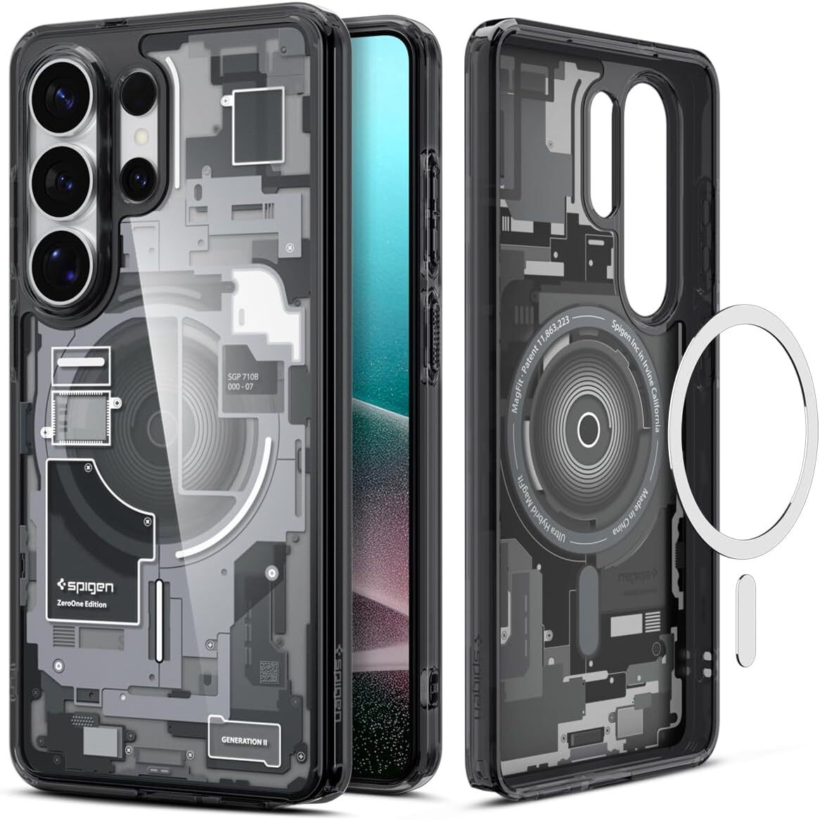 Spigen Ultra Hybrid MagFit Samsung S26 Ultra Hoesje MagSafe Zero One Zwart afbeelding 1