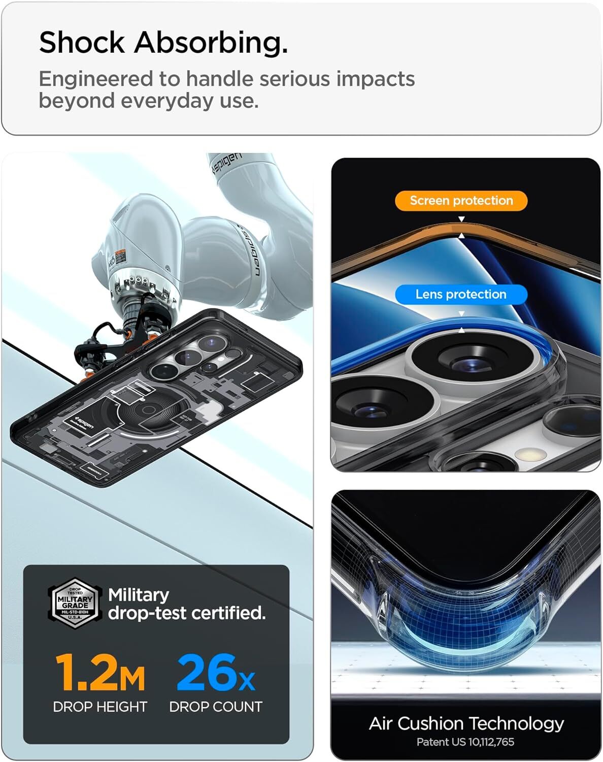 Spigen Ultra Hybrid MagFit Samsung S26 Ultra Hoesje MagSafe Zero One Zwart afbeelding 8