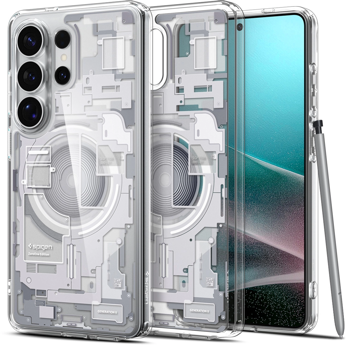 Spigen Ultra Hybrid MagFit Samsung S26 Ultra Hoesje MagSafe Zero One Wit afbeelding 11