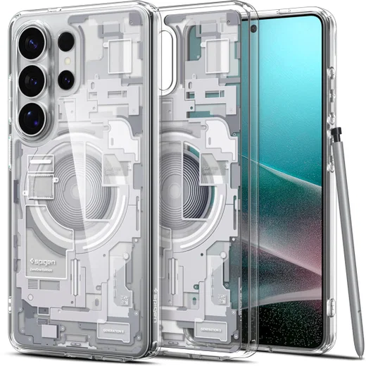 Spigen Ultra Hybrid MagFit Samsung S26 Ultra Hoesje MagSafe Zero One Wit afbeelding 11