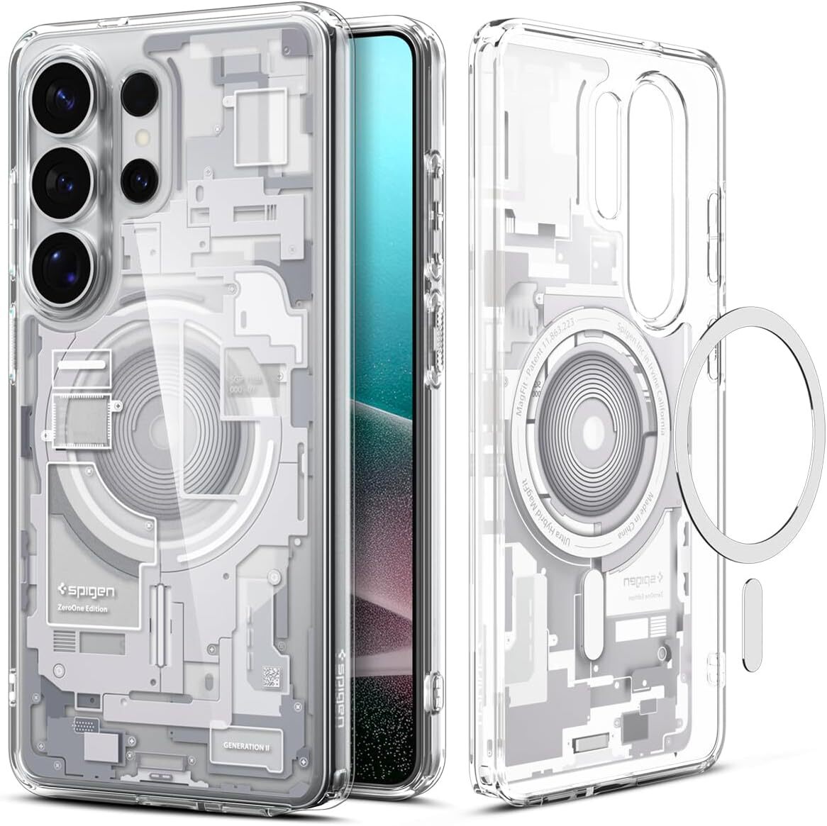 Spigen Ultra Hybrid MagFit Samsung S26 Ultra Hoesje MagSafe Zero One Wit afbeelding 1