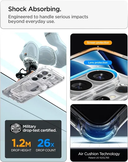 Spigen Ultra Hybrid MagFit Samsung S26 Ultra Hoesje MagSafe Zero One Wit afbeelding 9