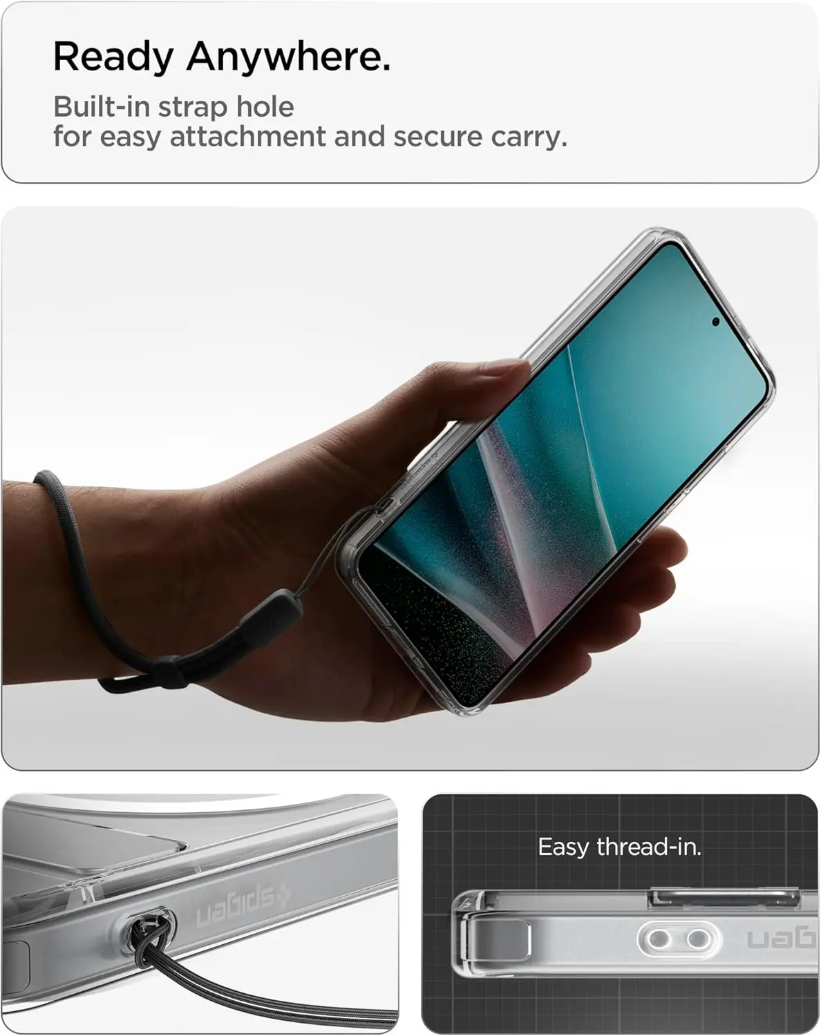Spigen Ultra Hybrid S MagFit Samsung Galaxy S26 Plus Hoesje Transparant Wit afbeelding 6