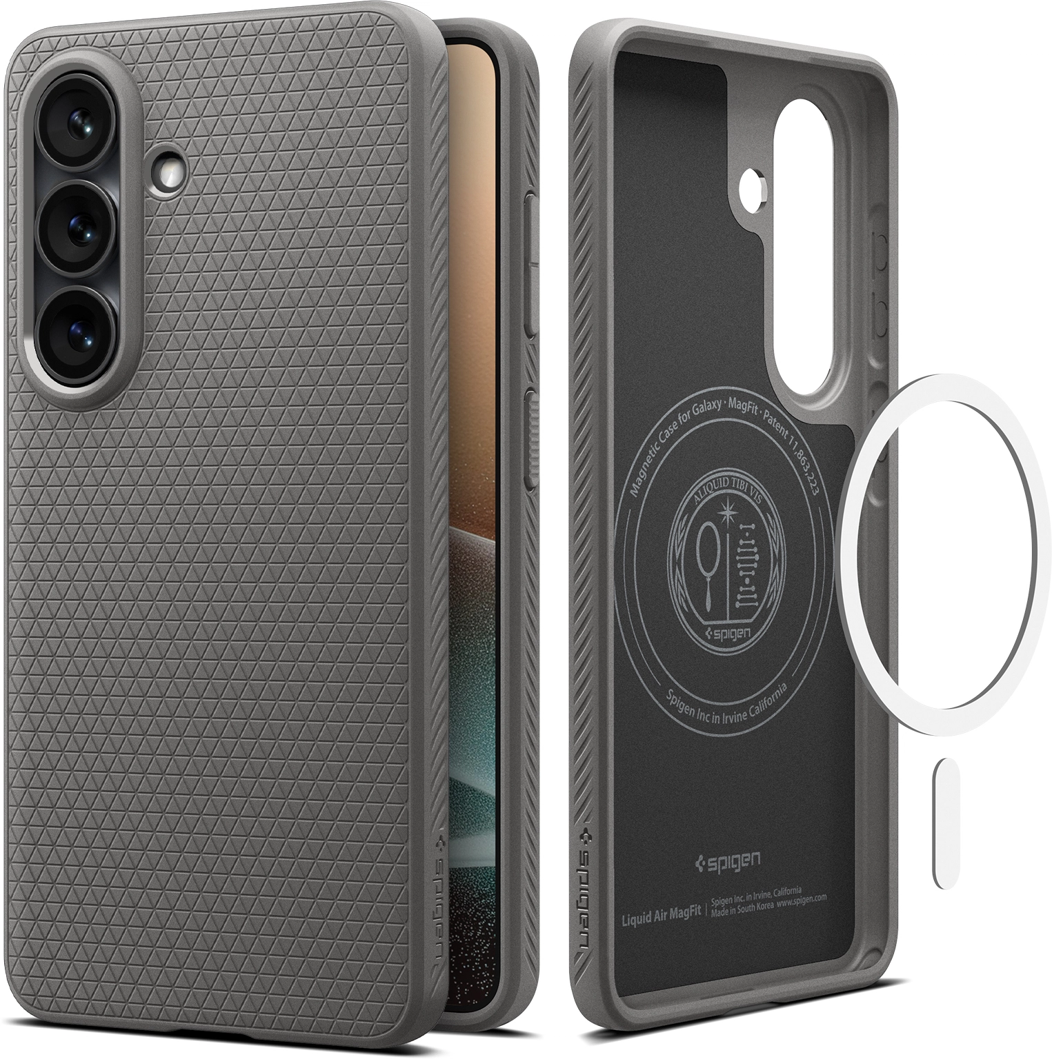 Spigen Liquid Air MagFit Samsung Galaxy S26 Plus Hoesje MagSafe Grijs afbeelding 1