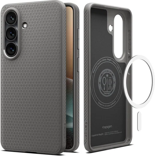 Spigen Liquid Air MagFit Samsung Galaxy S26 Plus Hoesje MagSafe Grijs afbeelding 1