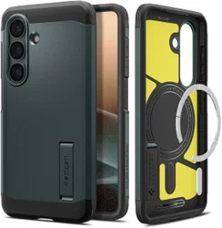 Spigen Tough Armor Samsung Galaxy S26 Plus Hoesje MagSafe Back Cover Groen afbeelding