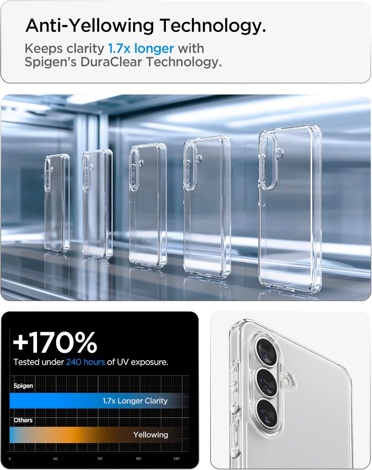 Spigen Ultra Hybrid Samsung Galaxy S26 Plus Hoesje Back Cover Transparant afbeelding 4