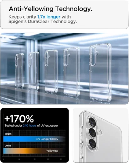Spigen Ultra Hybrid Samsung Galaxy S26 Plus Hoesje Back Cover Transparant afbeelding 4