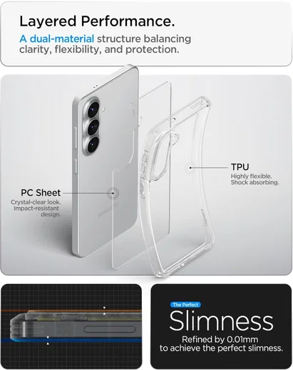 Spigen Ultra Hybrid Samsung Galaxy S26 Plus Hoesje Back Cover Transparant afbeelding 5